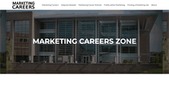 Desktop Screenshot of marketingcareerszone.com